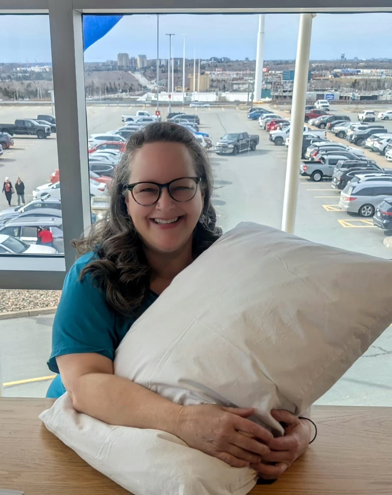Alma in her reflexology studio at Bloom Vitality Salon